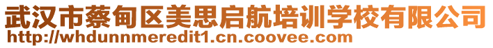 武漢市蔡甸區(qū)美思啟航培訓(xùn)學(xué)校有限公司