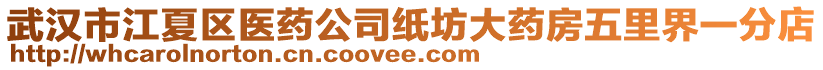 武漢市江夏區(qū)醫(yī)藥公司紙坊大藥房五里界一分店