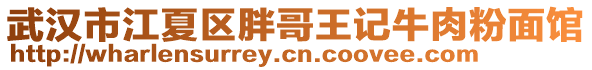 武漢市江夏區胖哥王記牛肉粉面館