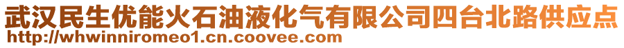 武漢民生優(yōu)能火石油液化氣有限公司四臺北路供應(yīng)點(diǎn)