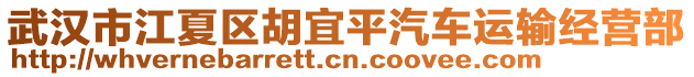 武漢市江夏區(qū)胡宜平汽車運輸經(jīng)營部