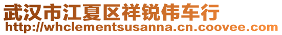 武漢市江夏區祥銳偉車行