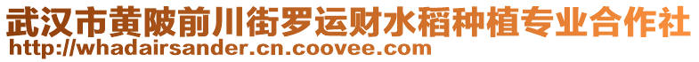 武漢市黃陂前川街羅運(yùn)財(cái)水稻種植專業(yè)合作社