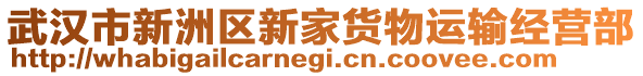 武漢市新洲區(qū)新家貨物運(yùn)輸經(jīng)營(yíng)部