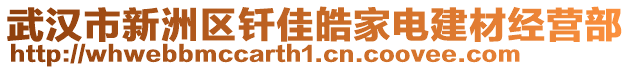 武漢市新洲區(qū)釬佳皓家電建材經(jīng)營部