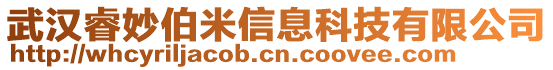 武漢睿妙伯米信息科技有限公司