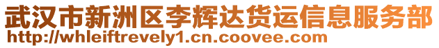 武漢市新洲區(qū)李輝達(dá)貨運(yùn)信息服務(wù)部