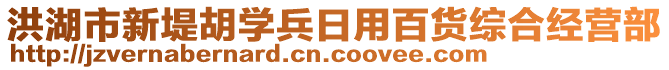 洪湖市新堤胡學(xué)兵日用百貨綜合經(jīng)營(yíng)部