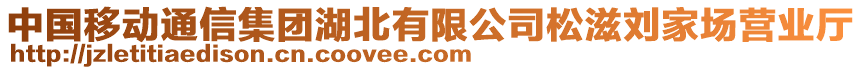 中國移動通信集團(tuán)湖北有限公司松滋劉家場營業(yè)廳