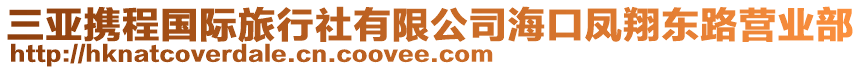 三亞攜程國(guó)際旅行社有限公司?？邙P翔東路營(yíng)業(yè)部