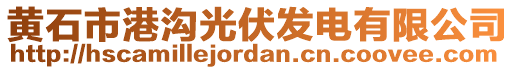 黃石市港溝光伏發(fā)電有限公司