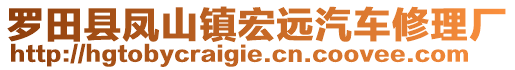 羅田縣鳳山鎮(zhèn)宏遠(yuǎn)汽車修理廠