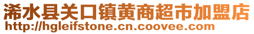 浠水縣關口鎮黃商超市加盟店