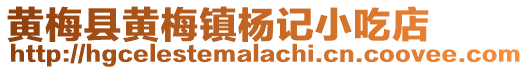 黃梅縣黃梅鎮(zhèn)楊記小吃店