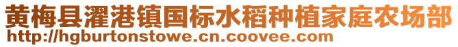 黃梅縣濯港鎮(zhèn)國標(biāo)水稻種植家庭農(nóng)場部