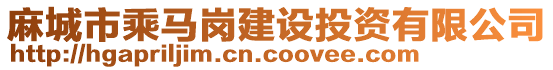 麻城市乘馬崗建設(shè)投資有限公司