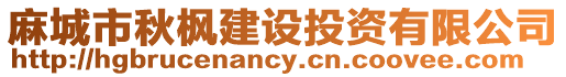 麻城市秋楓建設投資有限公司