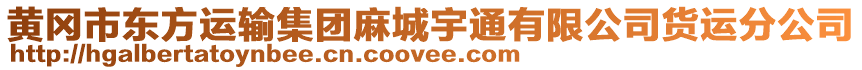 黃岡市東方運(yùn)輸集團(tuán)麻城宇通有限公司貨運(yùn)分公司