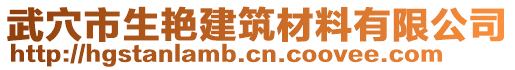 武穴市生艳建筑材料有限公司