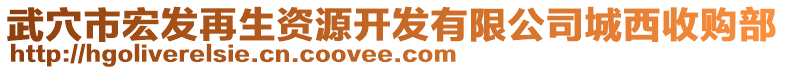 武穴市宏發(fā)再生資源開發(fā)有限公司城西收購部