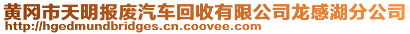 黃岡市天明報(bào)廢汽車回收有限公司龍感湖分公司