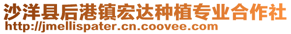 沙洋縣后港鎮(zhèn)宏達種植專業(yè)合作社