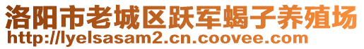 洛陽市老城區(qū)躍軍蝎子養(yǎng)殖場