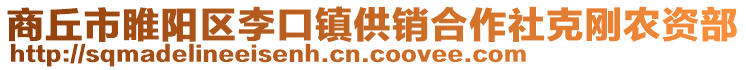 商丘市睢陽區(qū)李口鎮(zhèn)供銷合作社克剛農(nóng)資部