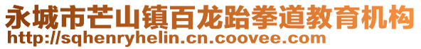 永城市芒山鎮百龍跆拳道教育機構