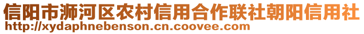 信陽市浉河區(qū)農(nóng)村信用合作聯(lián)社朝陽信用社