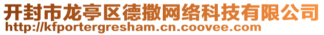 開(kāi)封市龍亭區(qū)德撒網(wǎng)絡(luò)科技有限公司