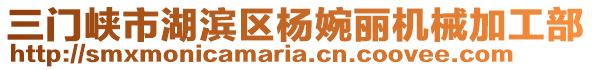 三门峡市湖滨区杨婉丽机械加工部