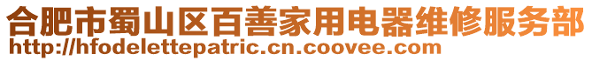 合肥市蜀山區百善家用電器維修服務部