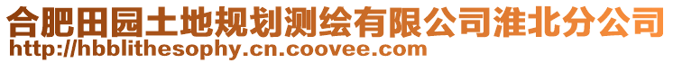 合肥田園土地規(guī)劃測繪有限公司淮北分公司