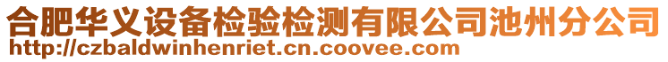 合肥華義設(shè)備檢驗檢測有限公司池州分公司