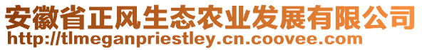 安徽省正風(fēng)生態(tài)農(nóng)業(yè)發(fā)展有限公司