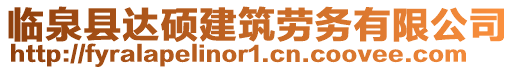 临泉县达硕建筑劳务有限公司