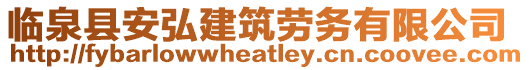 臨泉縣安弘建筑勞務(wù)有限公司