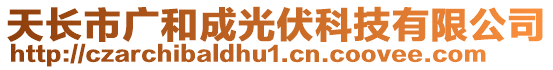 天長市廣和成光伏科技有限公司