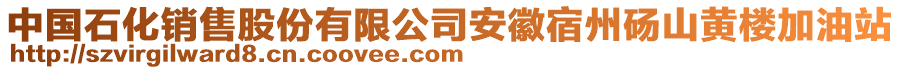 中國(guó)石化銷售股份有限公司安徽宿州碭山黃樓加油站