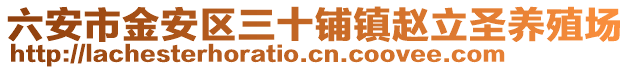 六安市金安區(qū)三十鋪鎮(zhèn)趙立圣養(yǎng)殖場(chǎng)