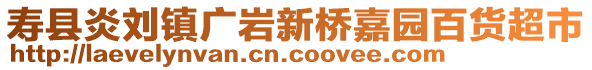 壽縣炎劉鎮(zhèn)廣巖新橋嘉園百貨超市