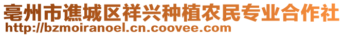 亳州市譙城區(qū)祥興種植農(nóng)民專業(yè)合作社