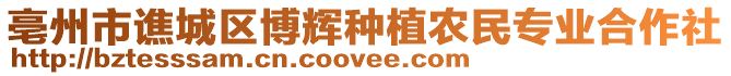 亳州市譙城區(qū)博輝種植農民專業(yè)合作社