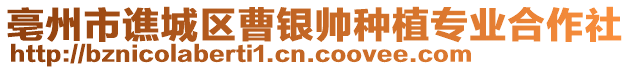 亳州市譙城區(qū)曹銀帥種植專業(yè)合作社