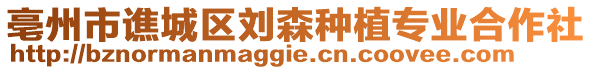 亳州市譙城區(qū)劉森種植專業(yè)合作社