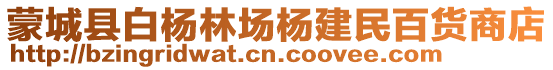 蒙城县白杨林场杨建民百货商店