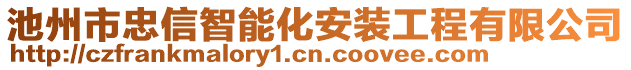 池州市忠信智能化安裝工程有限公司