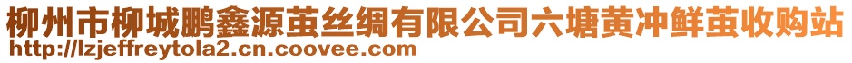 柳州市柳城鵬鑫源繭絲綢有限公司六塘黃沖鮮繭收購(gòu)站