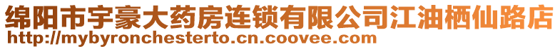 綿陽市宇豪大藥房連鎖有限公司江油棲仙路店